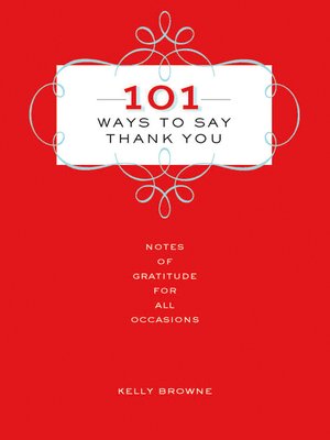 101 Ways to Say Thank You - ebook